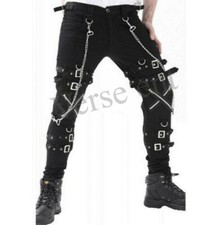 Men Gothic Cyber Chain Trouser