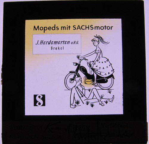 Moped with sachs motor - sachs, old