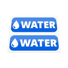 2x WATER Laminated Small