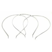 10 Silver Plain Tiara Base Head Bands 3mm Jewellery Wedding Headpiece J11331XC