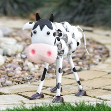 Metal Cow Garden Lawn Ornament
