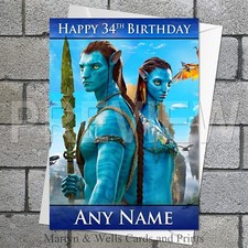Avatar birthday card. 5x7