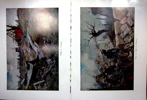 Old vintage print battle somme - battle,