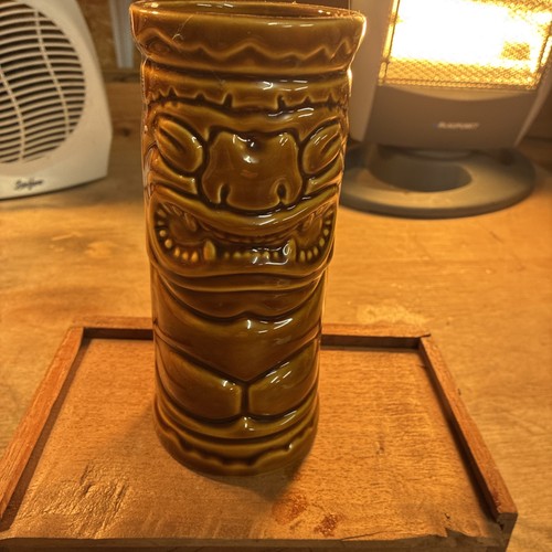 Vintage brown tiki - , #fun