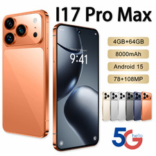 Factory Unlocked I17 Ultra 5G Smartphone 7.3" Android15 Cellphones Dual SIM Slot