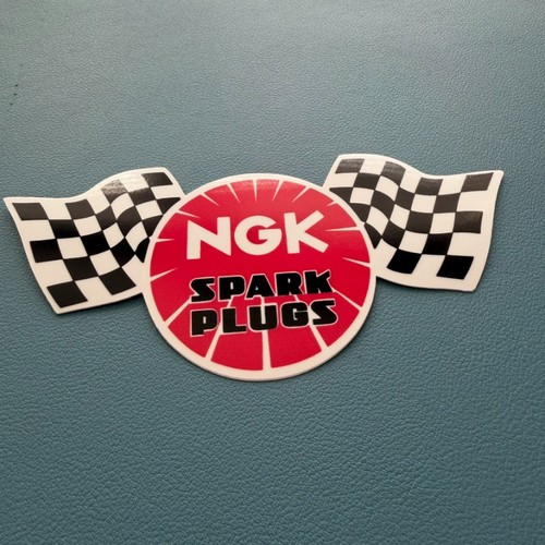 Ngk spark plugs sticker 14cm - plugs,
