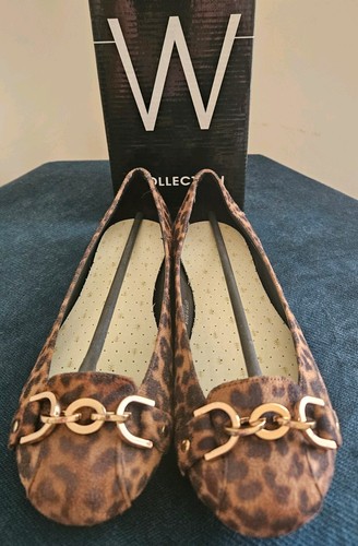 Leopard print ballerina flats - leopard,