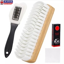 4x Crepe Shoe Brush Suede Nubuck Sheepskin Boots Jackets Scrubber Cleaners