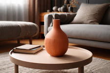 Half Ribbed Design Vase |