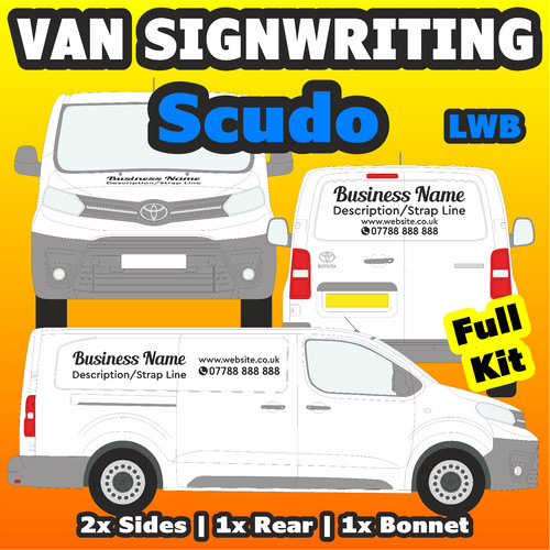 Fiat scudo van - sign, writing