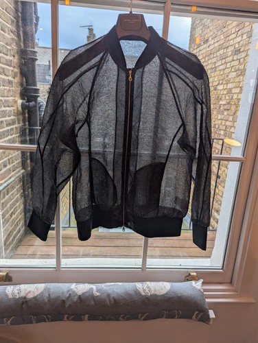 Erdem black jacket - with, woven