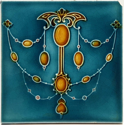 Art nouveau fireplace - art,