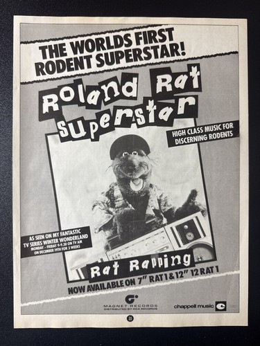 Roland rat rapping 80s - rat,