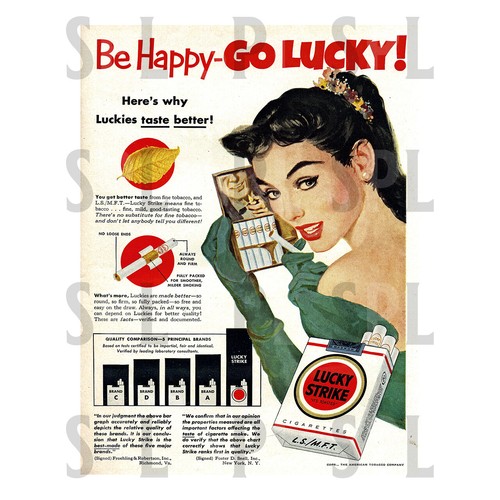 Lucky strike retro metal - strike,