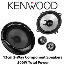 Kenwood KFC-E130P 13cm 5.25" 2-Way Car Component Speakers 500W Total Power BNIB