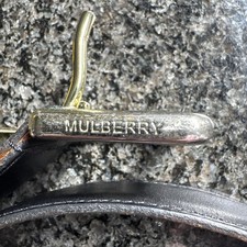 Mulberry Black Leather Belt