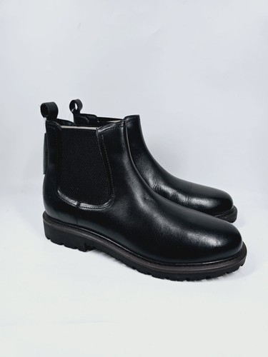 Pavers mens black leather - pavers,