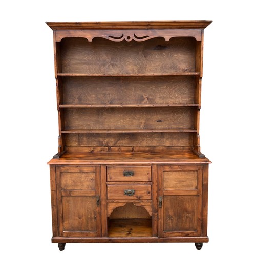 Vintage pine dresser - vintage, open