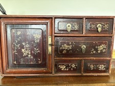 Lovely Antique Chinese Table Top Cabinet possibly Huanghuali or Rosewood
