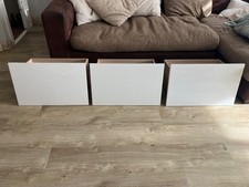 3x Ikea Besta drawer frames with Selsviken white gloss drawer fronts