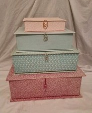 Set Of 4 Cardboard Storage