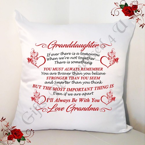 Personalised white cushion - cushion, 18"