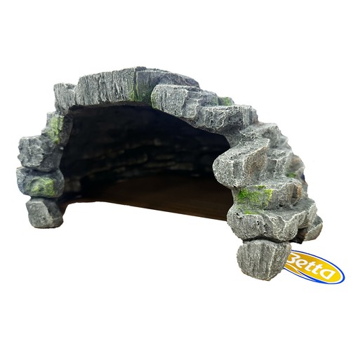 Betta dark cave - dark, large