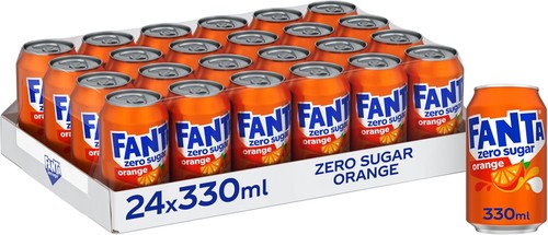 Fanta zero orange 330ml - zero, x