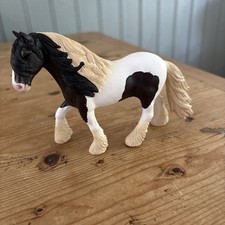 Schleich 2016 Tinker Stallion Cob Horse 13831 Piebald Strong Feathering