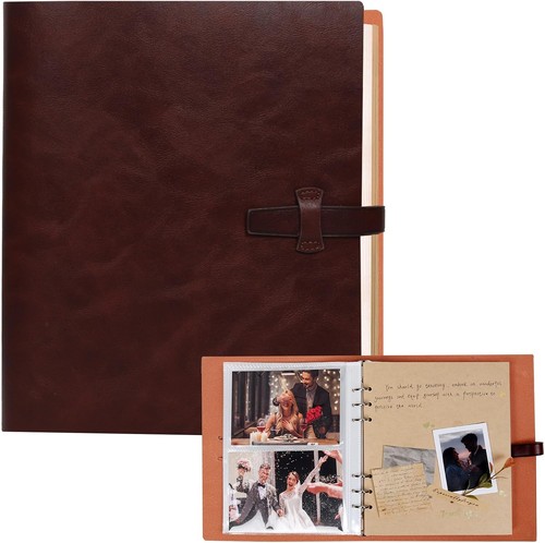 Leather photo album 4x6 - album, 200