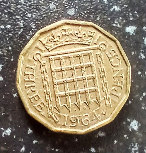 British pence coin - 3, queen