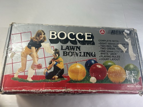 Vintage bocce lawn bowling set - lawn,