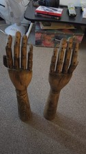 Wooden Mannequin Hands Movable Articulated Artist Model, Jewelry Display