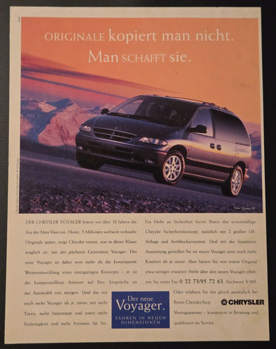 Chrysler voyager mini van - chrysler,