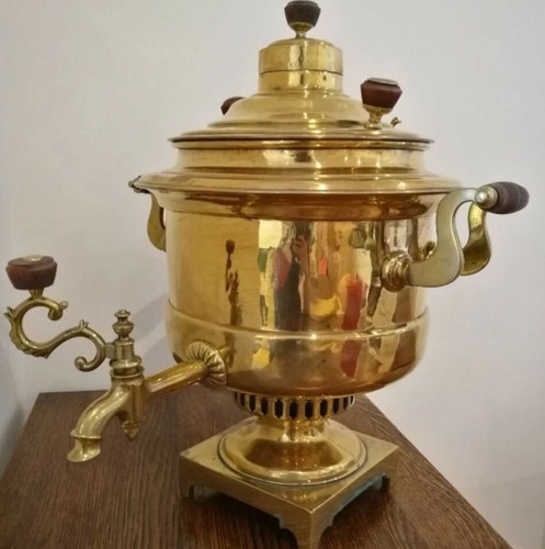Russian antique brass - brass, samovar