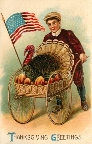 Embossed patriotic turkey - embossed,
