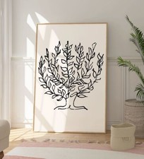 Matisse Minimalistic Tree Print, Modern Fine Art, Home Wall Art Decor, Tree Art