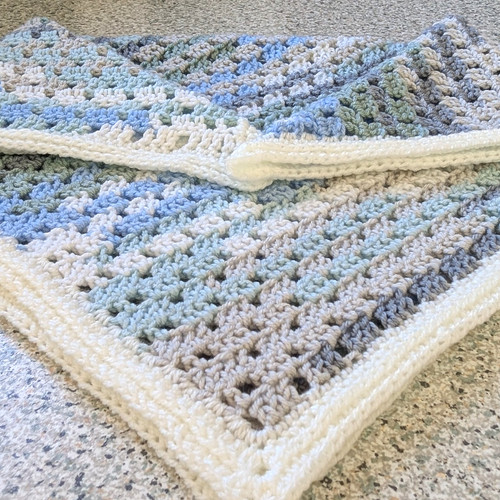 Handmade small baby blanket - small,