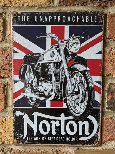 Norton motorcycle metal sign - motorcycle,