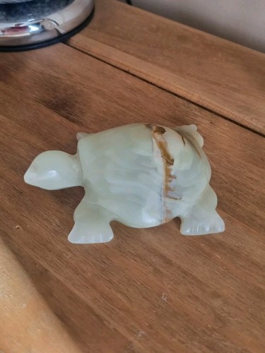 Onyx hand carved turtle medium - onyx,