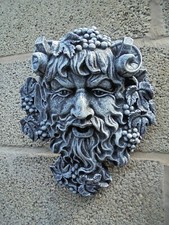 Bacchus wall plaque concrete