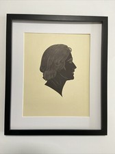 Original Eric Gill Framed wood engraving On Paper art print Clare 1922