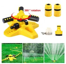 Sprinkler Garden Water 360º Lawn Irrigation Automatic Rotating Patio Yard New