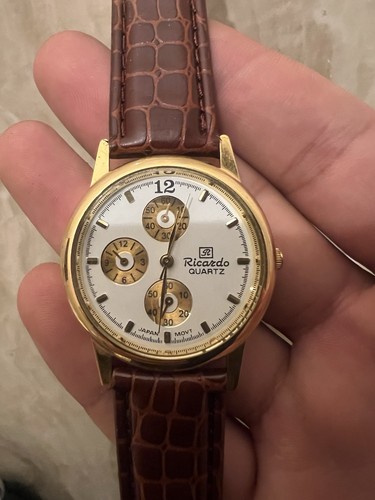 Brown gold ricardo watch - ricardo,