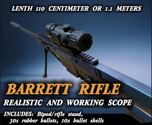 Barrett sniper rifle - rifle, 30x