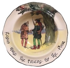 Royal Doulton Under The Greenwood Tree ROBIN HOOD THE FRIEND OF THE POOR Bowl 2