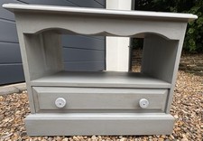 Grey Painted Wooden TV Cabinet / Unit