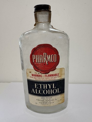 Vintage pharmco ethyl alcohol - vintage,