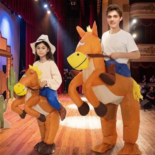 Inflatable horse riding - horse,
