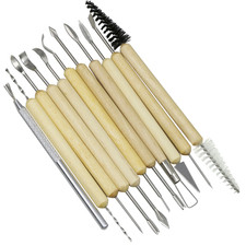 11 Piece Modelling Clay Pottery Arts & Craft Sculpting Tool Set Carving